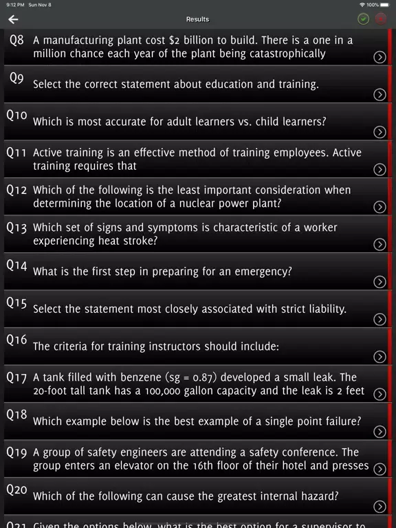 Ảnh chụp màn hình của ASP CSP Exam Prep iPad 