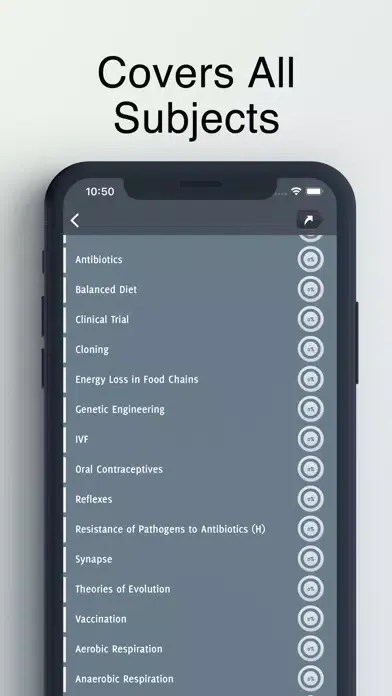 Capturas de pantalla de Biology Key Cards GCSE