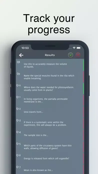 Capturas de pantalla de Biology Key Cards GCSE
