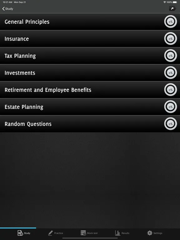 Скриншоты CFP - Practice Exam Q&A iPad 