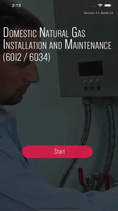 Ảnh chụp màn hình của C&G Domestic Natural Gas Exam