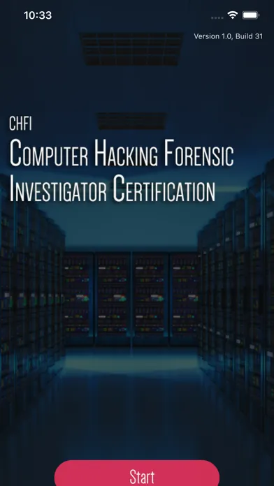 Zrzuty ekranu CHFI Computer Hacking Exam