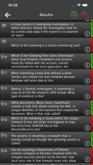 Zrzuty ekranu CHFI Computer Hacking Exam