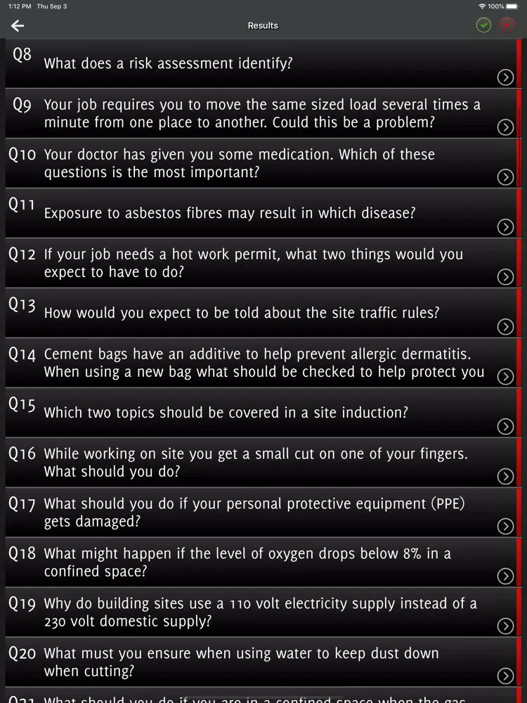 CSCS Test Revision 2020 iPad  Screenshots