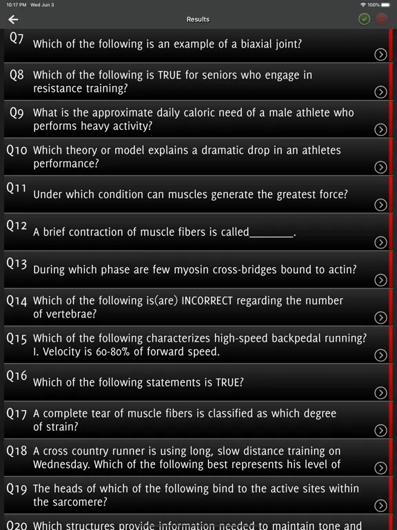 Captures d'écran de CSCS Strength Exam Prep iPad 