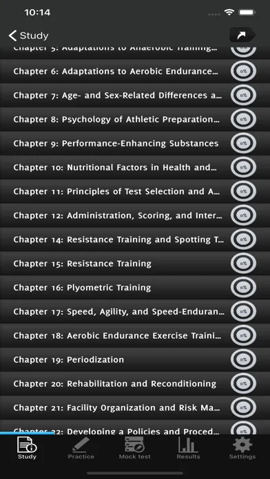 Captures d'écran de CSCS Strength Exam Prep