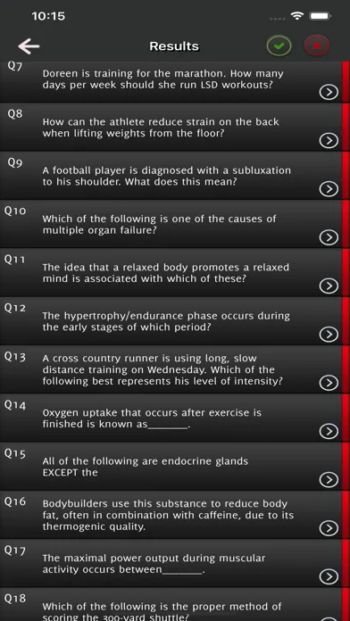Captures d'écran de CSCS Strength Exam Prep