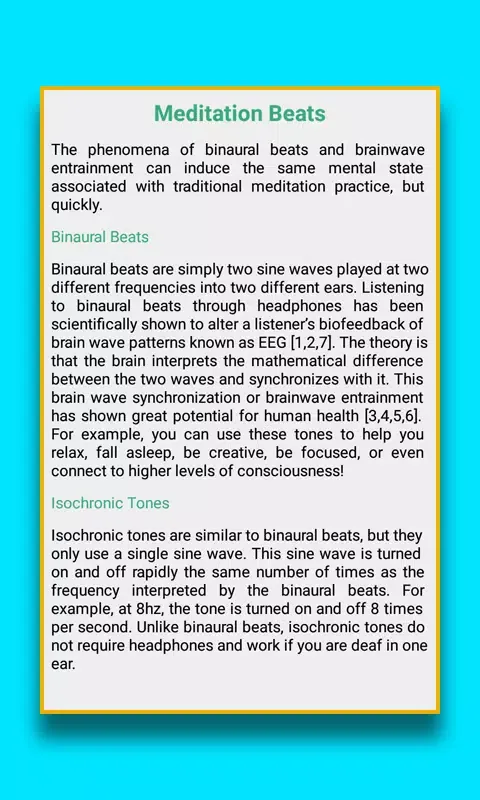 Screenshot di Meditation Beats