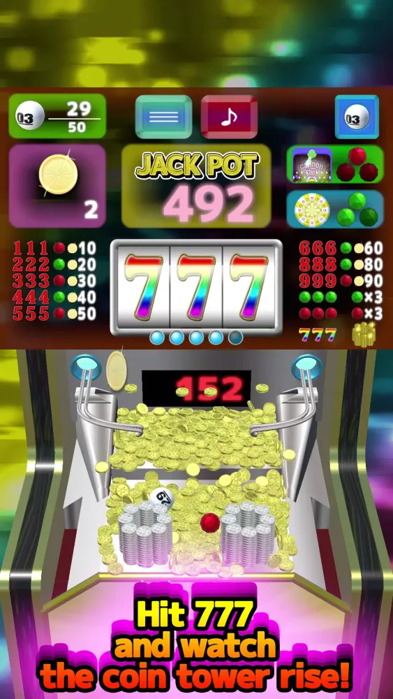Tangkapan skrin EXCITING COIN PUSHER