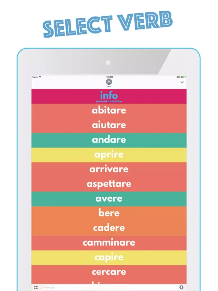 Zrzuty ekranu AKA Italian for Beginners iPad 