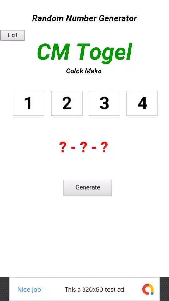 Tangkapan layar CM Togel