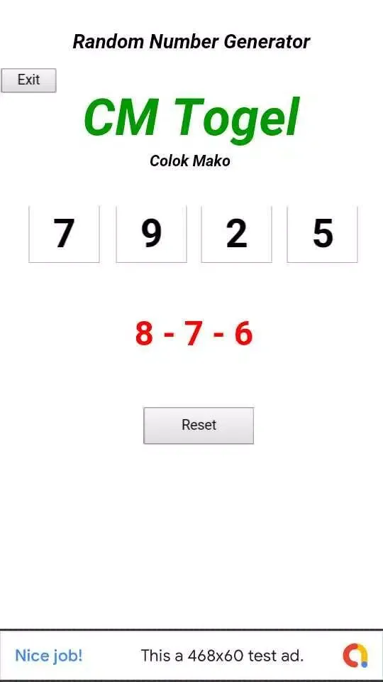 Tangkapan layar CM Togel