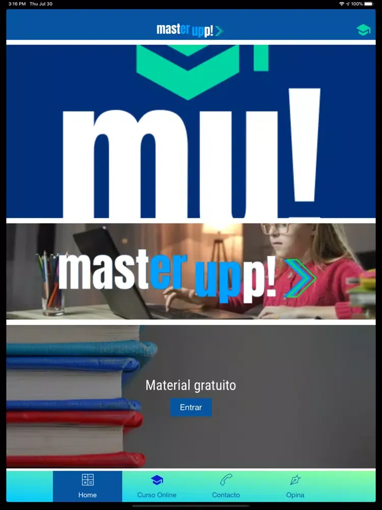 ภาพหน้าจอของ Master Upp iPad 
