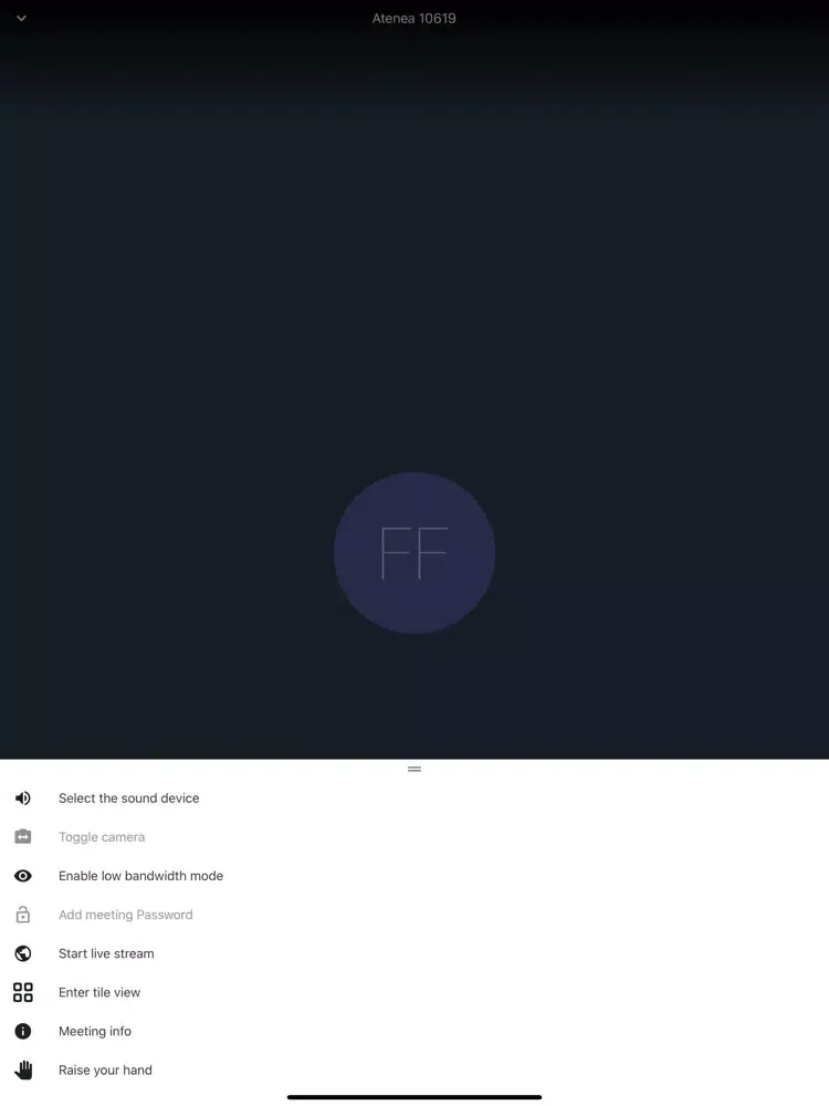 Atenea Aula Online iPad  Ekran Görüntüleri