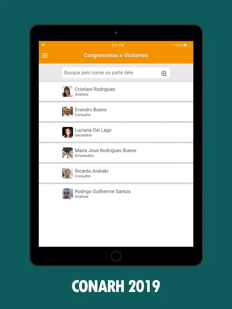 CONARH 2019 iPad 應用截圖