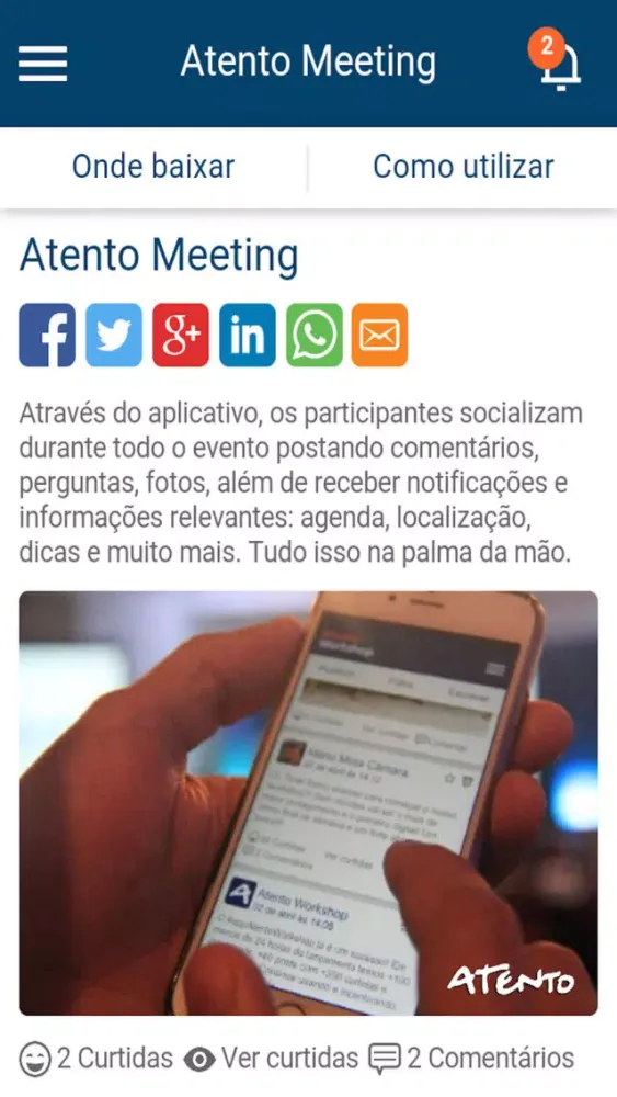 Atento Workshop應用截圖
