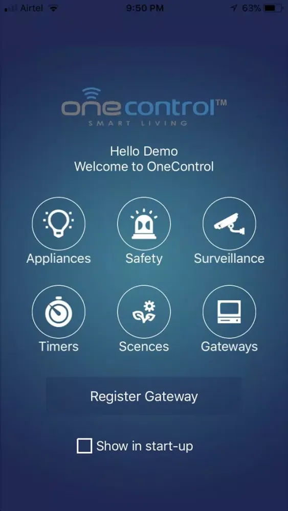 Zrzuty ekranu OneControl