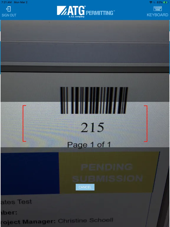 Permitting iPad  Screenshots