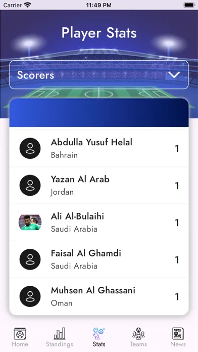 AF : Asian Football Cup Live スクリーンショット