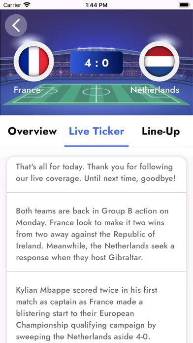 Football League Of French سکرین شاٹس
