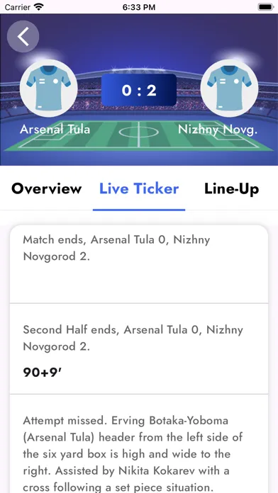 Russia Football League Scores應用截圖