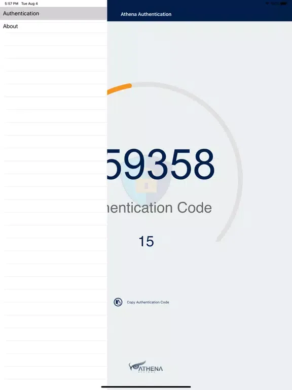 Athena Authenticator iPad  স্ক্রিনশট
