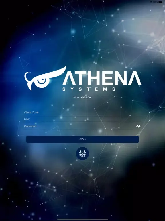 ภาพหน้าจอของ Athena Notifier iPad 