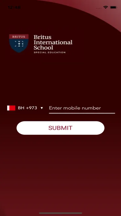 Britus SE Parent App Screenshots
