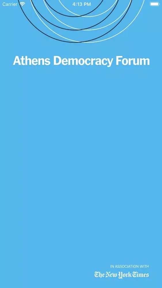Capturas de tela do Athens Democracy Forum