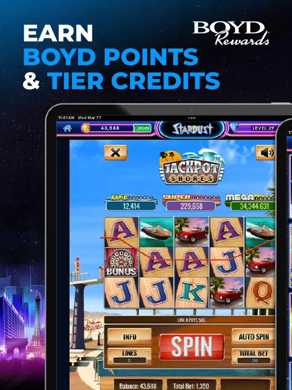 Captures d'écran de Stardust Social Casino iPad 