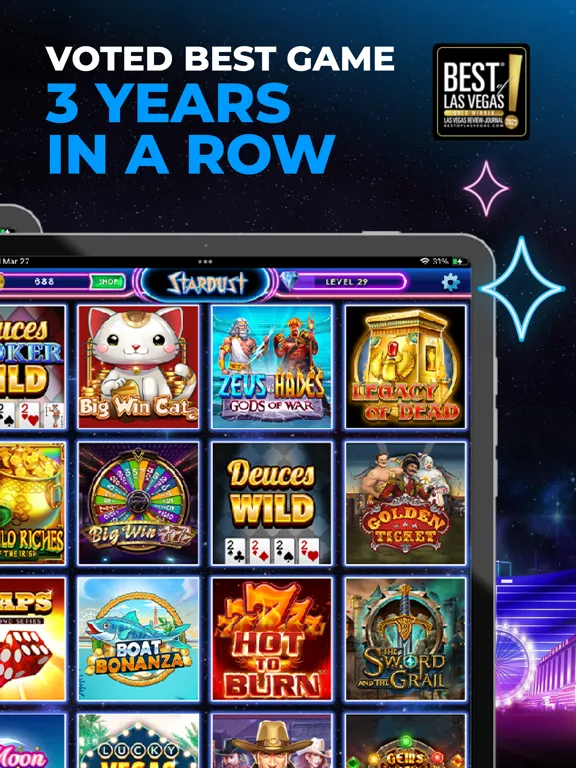 Captures d'écran de Stardust Social Casino iPad 
