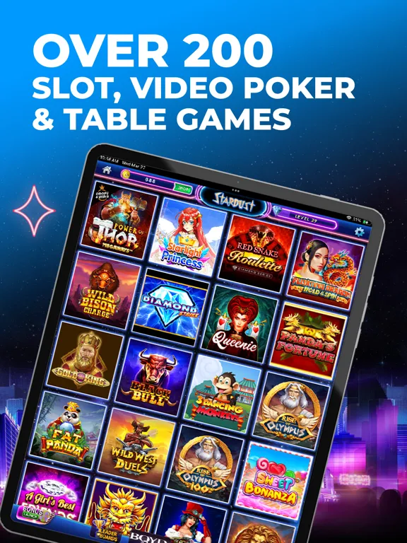 Captures d'écran de Stardust Social Casino iPad 