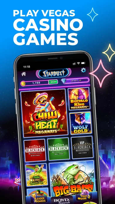 Captures d'écran de Stardust Social Casino