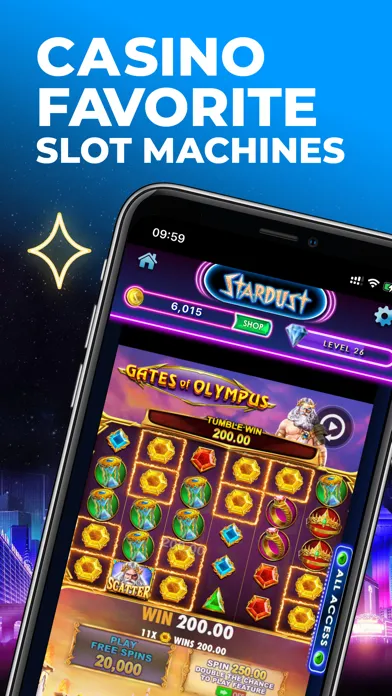 Captures d'écran de Stardust Social Casino