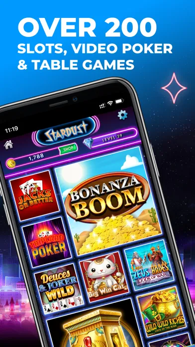 Captures d'écran de Stardust Social Casino