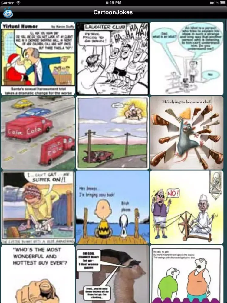 Capturas de pantalla de Cartoon Jokes iPad 