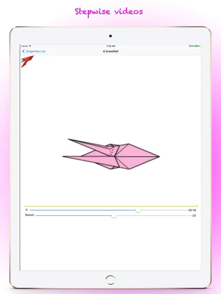 Tangkapan skrin Paper Origami iPad 