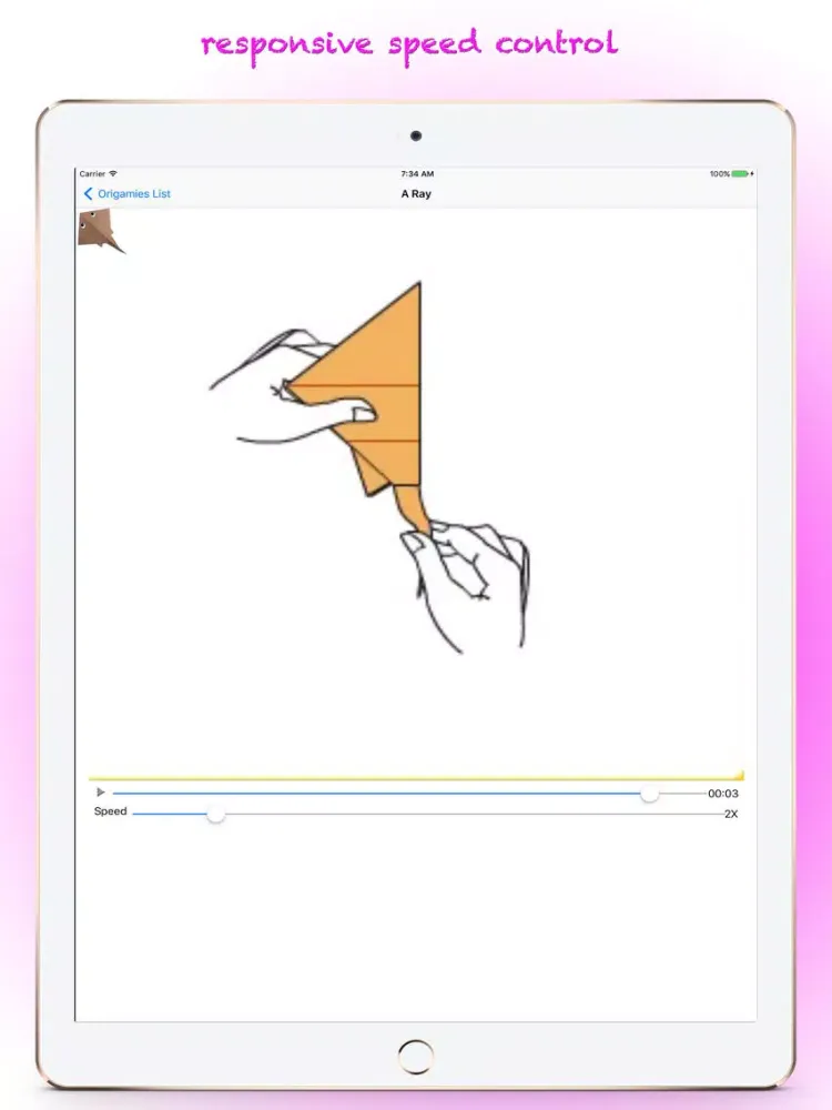 Tangkapan skrin Paper Origami iPad 