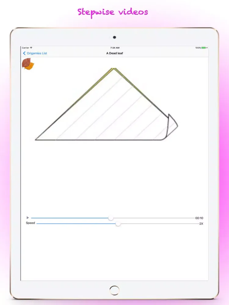 Tangkapan skrin Paper Origami iPad 