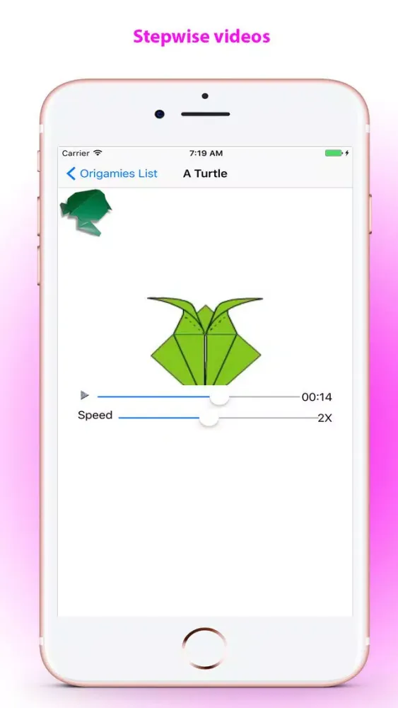 Tangkapan skrin Paper Origami