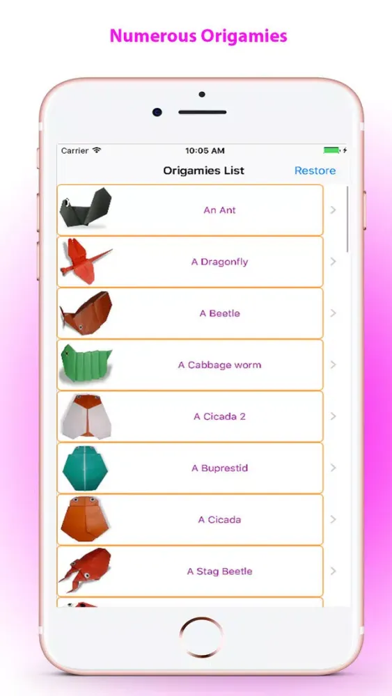 Capturas de pantalla de Origami Instructions