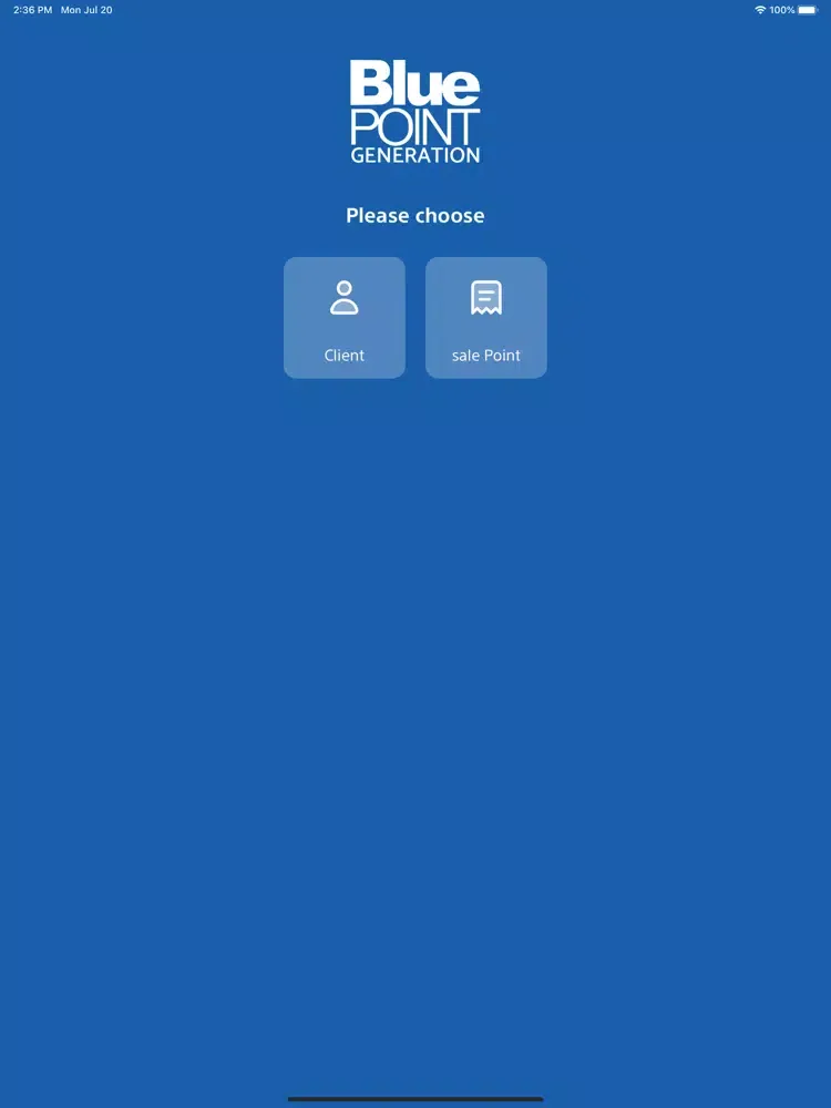 Tangkapan layar Blue Point Generation iPad 