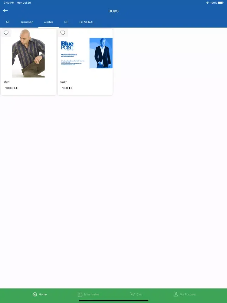 Tangkapan layar Blue Point Generation iPad 
