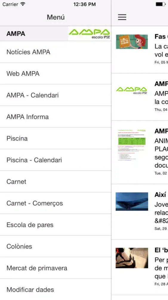 Captures d'écran de AMPA IPSE APP