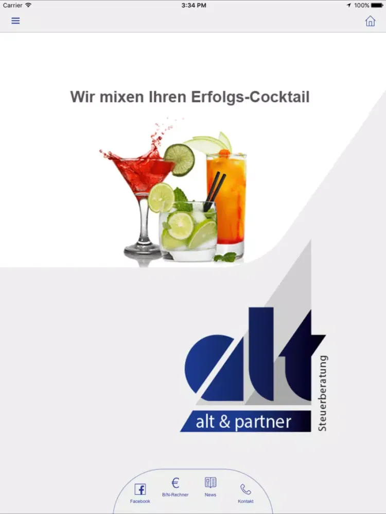 Alt & Partner - Steuerberatung iPad  Screenshots