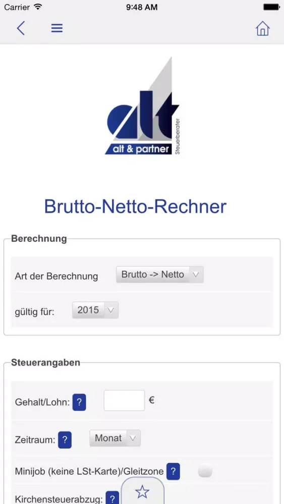 Alt & Partner - Steuerberatung Screenshots
