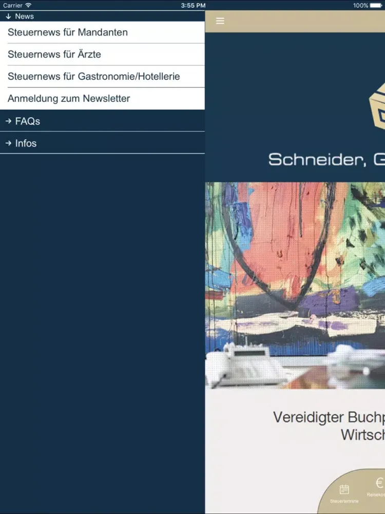 Schneider, Gleich & Burger iPad  스크린샷