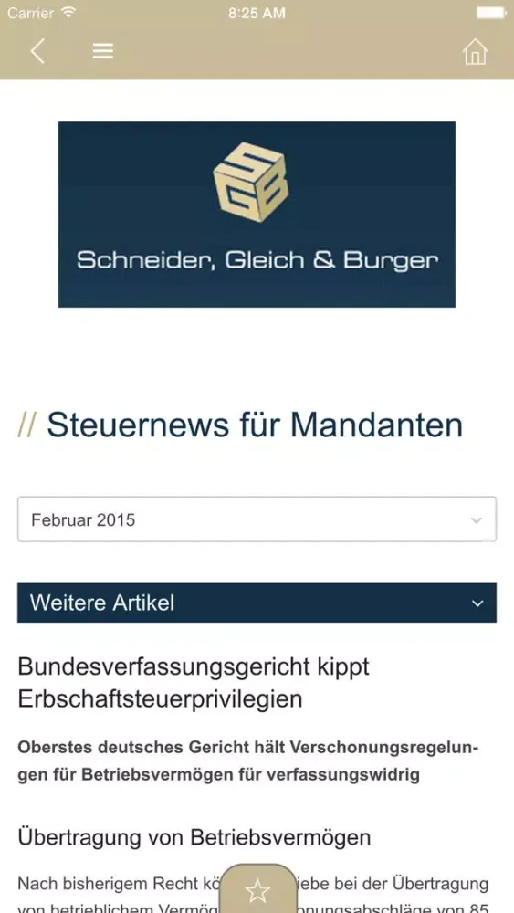 Schneider, Gleich & Burger 스크린샷