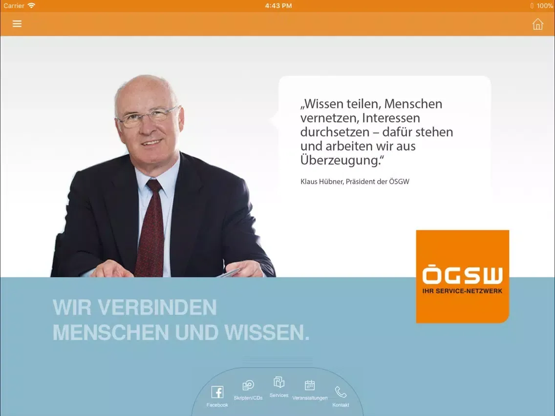 ÖGSW iPad  스크린샷