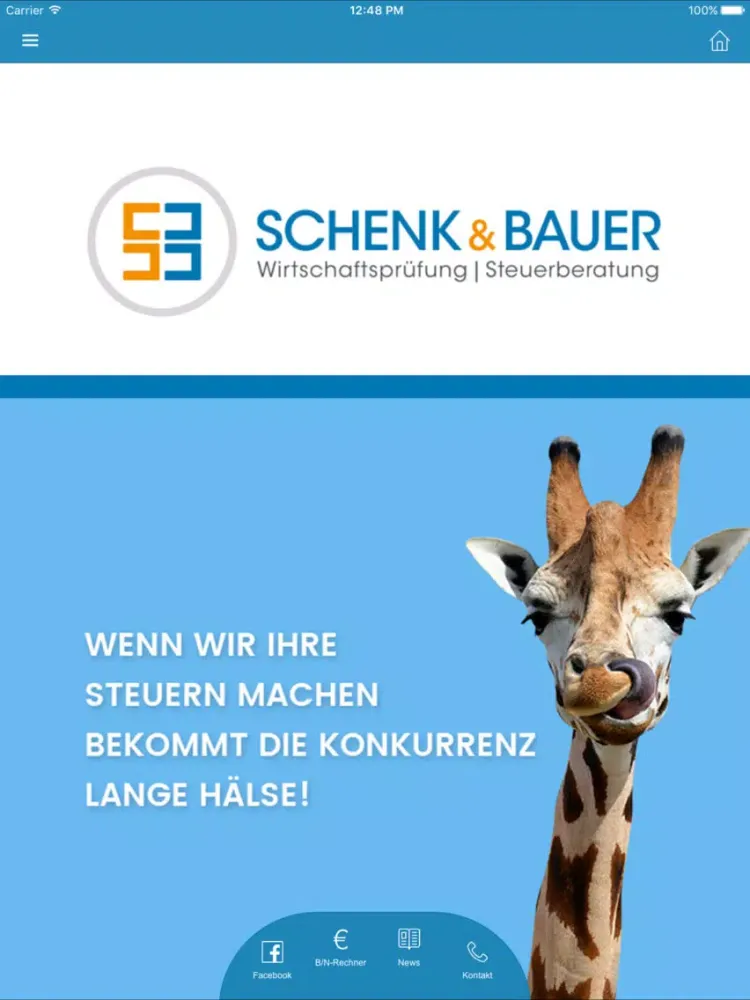 Ảnh chụp màn hình của Schenk & Bauer iPad 